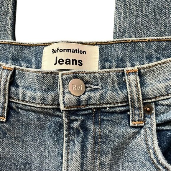 Reformation Light Blue Straight Jeans - Picture 3 of 7